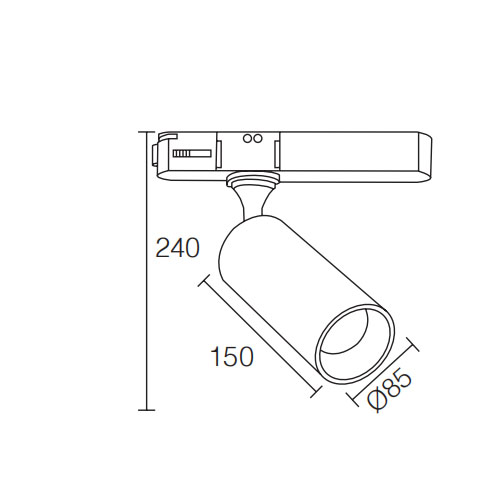 Dimmable 3 Phase 42W LED Track LightofTrack Light Replacement