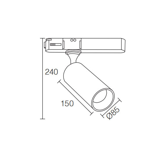 Dimmable 3 Phase 42W LED Track Light