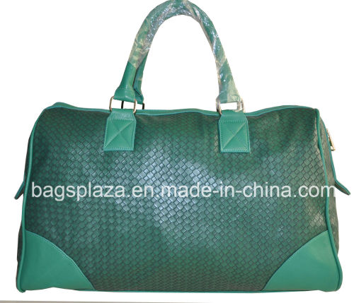 Fashion Green Weave Travel Bags, Ladies Big Handbags, Handbags