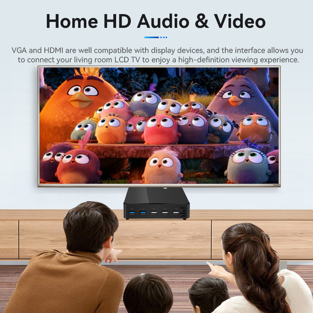 X38 Single LAN DDR3L Dual HD Display Mini PC