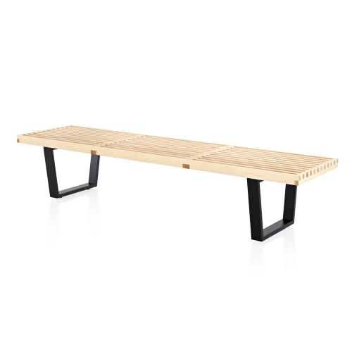 Nelson Style Natural Wood Garden Outdoor Bench