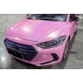 Vinyle de voiture brillante rose laser holographique