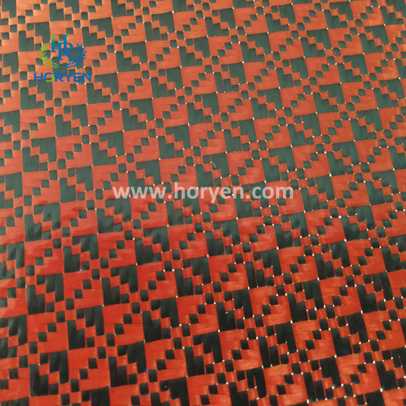 High strength jacquard leather carbon fabric for sale