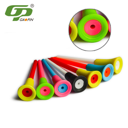 Golf Plastic tee with Soft Rubber Cover