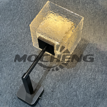 Modern Black Metal Glass Wall Lamp for Hotel and Living Room