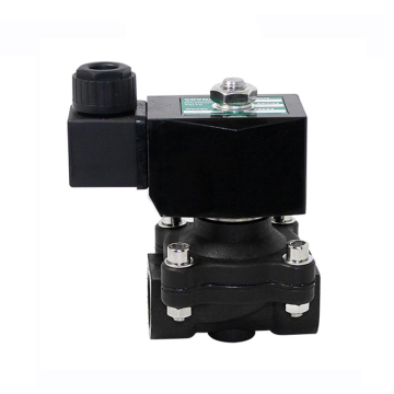 DC24V 2 Inch PVC Solenoid Valve, Normally Closed DN50 for Air and Water Applications