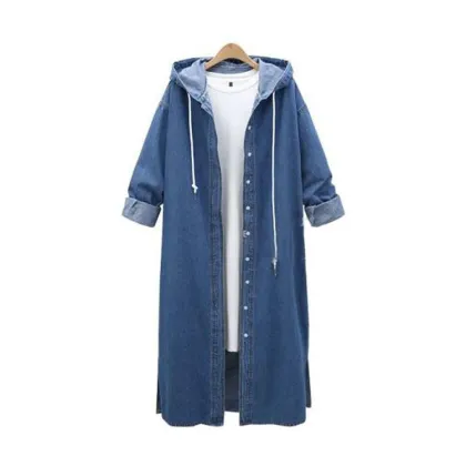 2023 Oversized Long Denim Jacket: Customized Women's Denim Jackets