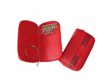 delicate leather key wallet