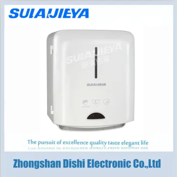 wall mounted plastic auto cut paper towel dispenser for toilet