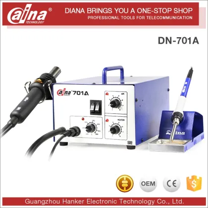 Wholesale Good Price Soldering Machine 2in1 Soldering Irons And Hot Air Soldering Desoldering Station Daina DN701A