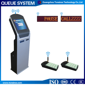 17 inch automatic queue ticket dispenser machine with SMS service