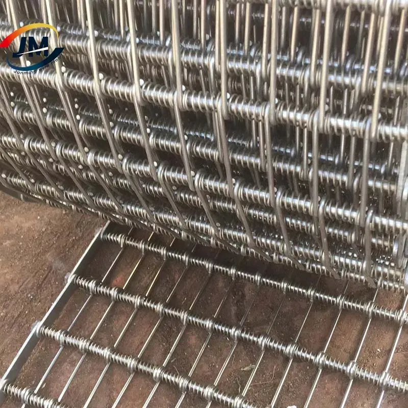 Stainless Steel 304/316 Metal Eye Link Conveyor Belts with Sprocket