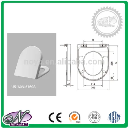 Best selling urea formaldehyde universal cushion toilet seat with low price