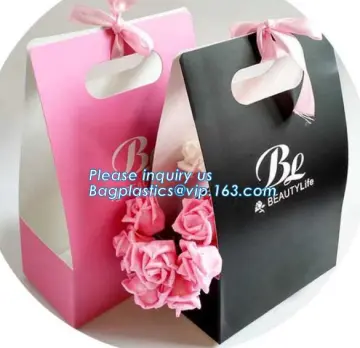 kraft paper custom packaging flower paper bag, Flowerpots Flower Carrier Bag Factory Direct, kraft paper carrier boxes for flowe