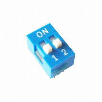 Pull Switches, PH2.54, DIP, Blue, 2P, Gold Flash