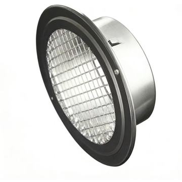 Persienne d'aération en acier inoxydable avec grille en maille