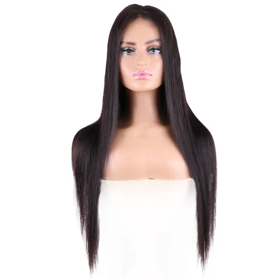 RTS Brazilian Bang Wholesale 100% Vendors Glueless Virgin Closure Lace 4x4 Silky Straight Human Hair Wig