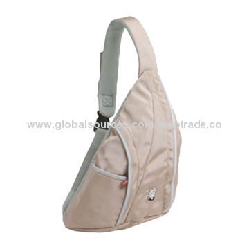 SLR Sling Bag with Three Exterior Zip Pockets, Zipper Closure