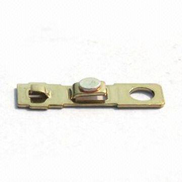 Stamped Metal Part, Made of Bronze or Phosphor Bronze, Used in Switches, RoHS Compliant