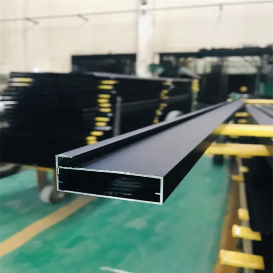 Custom Anodized Black Aluminum Cabinet Doors and Frames