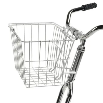 Factory Direct Durable Metal Wire Bike Cargo Basket Front for Dog