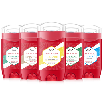 FLORA RUBY Custom Logo Organic Whole Body Deodorant Sticks - Aluminium Free Wholesale Private Label