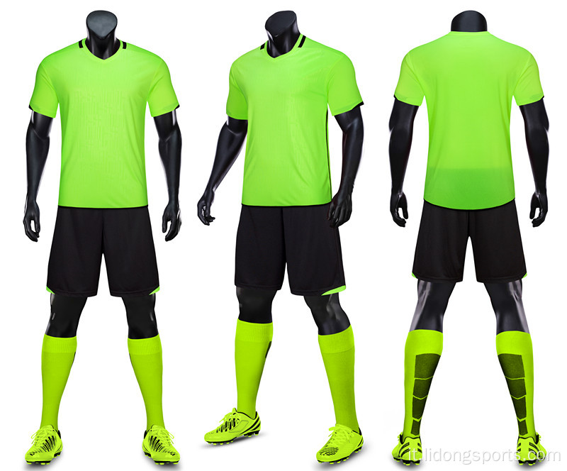 Vendita calda Soccer Soccer Uniform Set Football Uniform Custom Soccer Wear Football Personalizza la squadra del nome