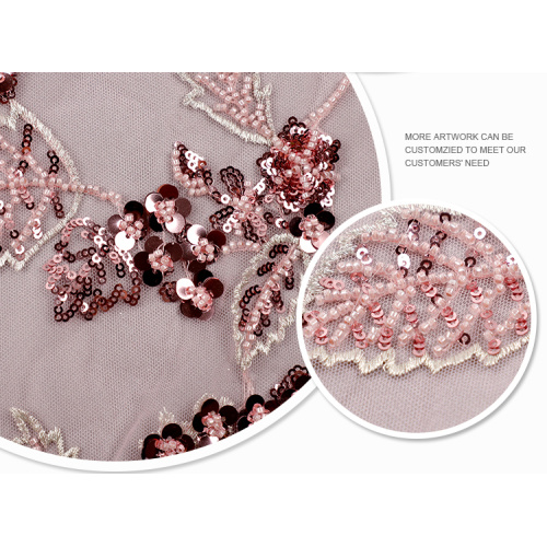 Mesh Sequin Embroidery Fabric