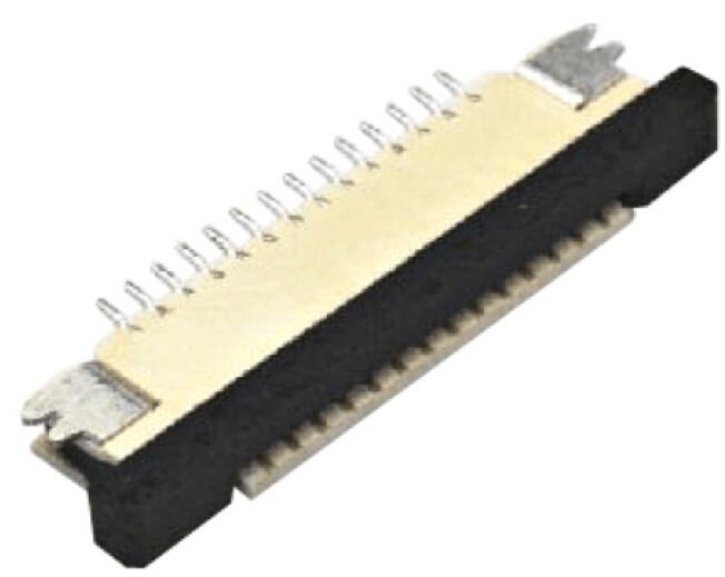 0.5mm FPC SMT Right Angle Bottom Contact