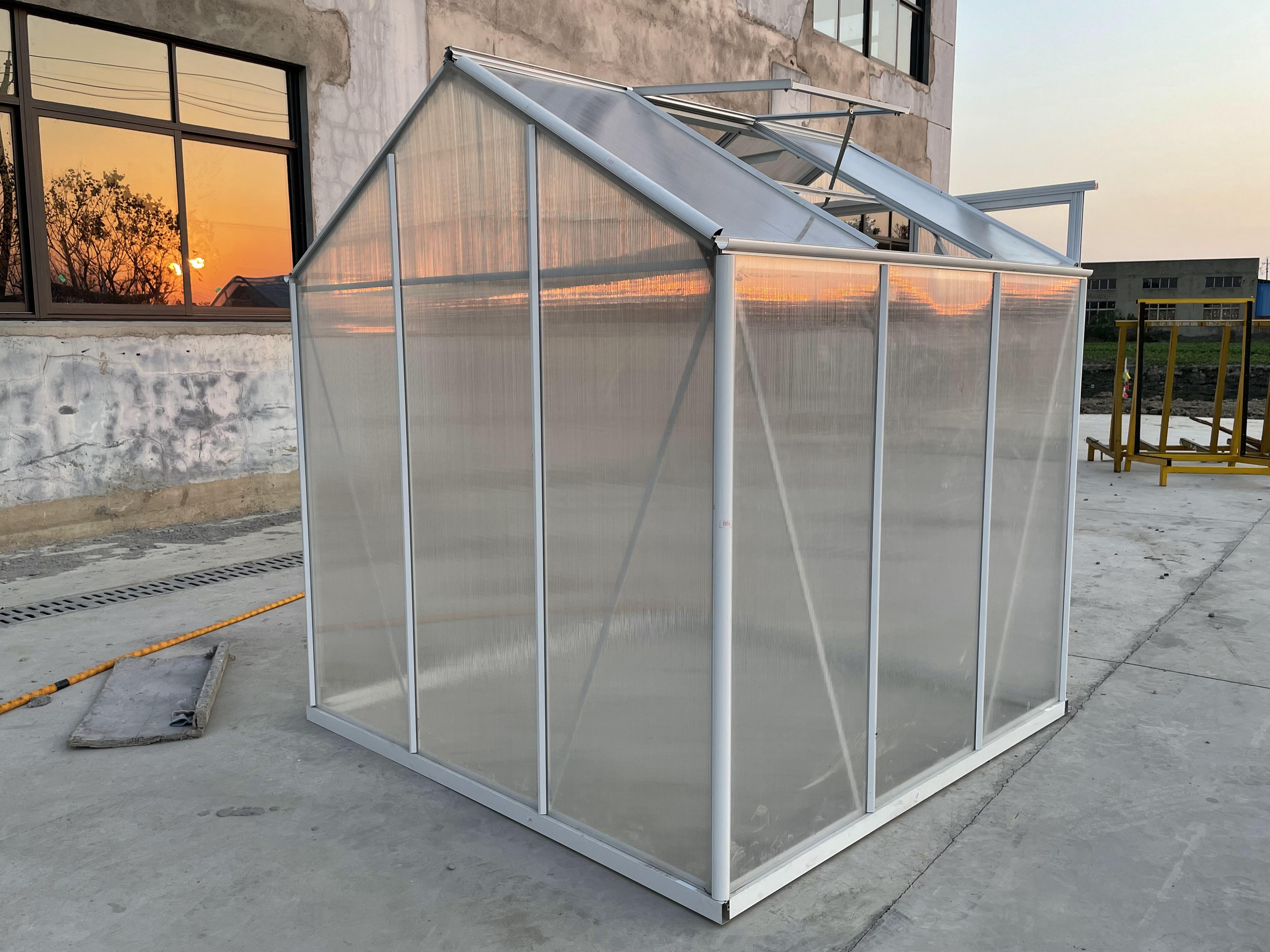 PC Sheet Aluminum Garden Greenhouse