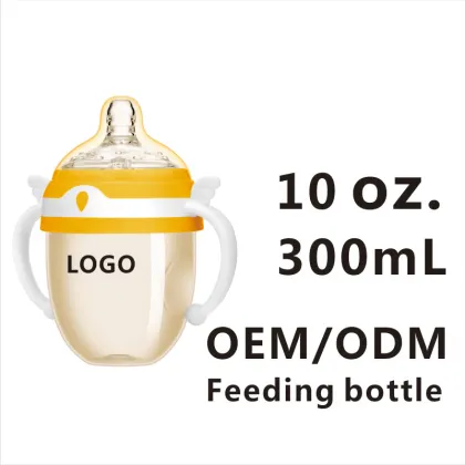 Baby bottle custom logo Big neck feeding bottle