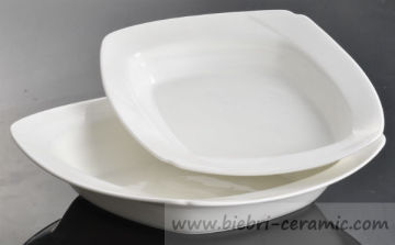 12 oz to 27 oz, more voluame available Plain White Ceramic Porcelain Round Square Rectangular Shaped Bowls For Hotel Restaurant