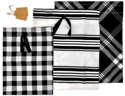 eco friendly drawstring cotton gift bags