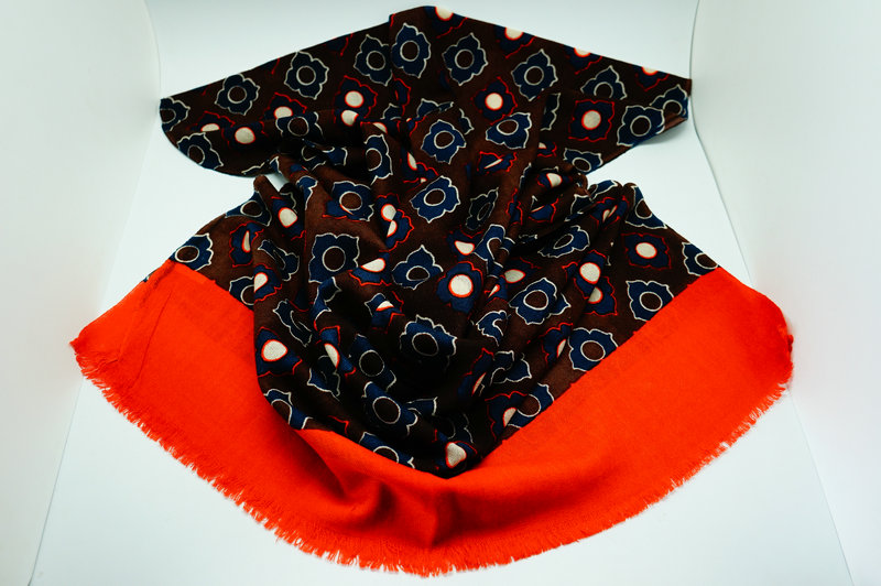 Printed Wool Scarf Yf 2013 819 2