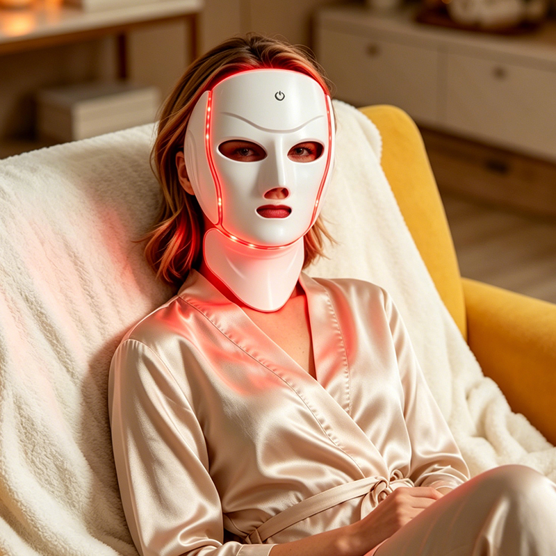 Mascarilla facial LED antiacné Glow de Omeina
