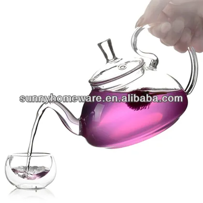teapot , glass teapot with infuser / glass tea set 600ml pyrex heat resistant