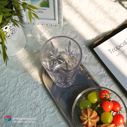 Unbreakable Polycarbonate Highball Glass with Collin Glass Fancy Decor