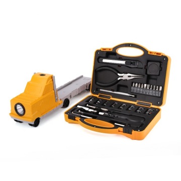 25pcs Home Use Hand Repair Tool Set in Car-Shaped Plastic Box