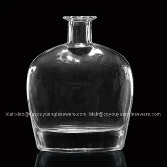 Flat 500ML Cognac Bottle Cool Drink Glass Bottle