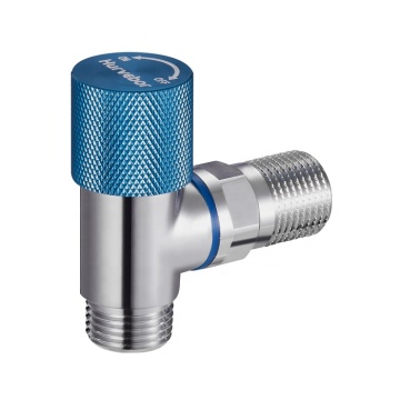 1/2 Inch Chromed Water Stop 90 Degree Handle Quick Open Bathroom Brass Angle Valve Faucet Accessory