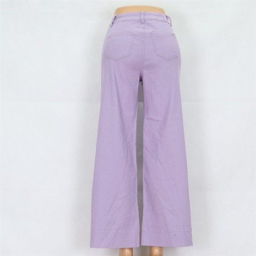 Custom Purple Wide Leg Women's Jeans