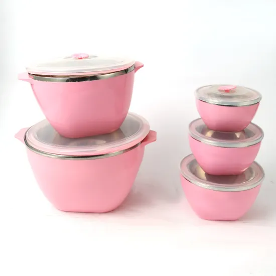 Stainless Steel Children Water Bowl with Cover