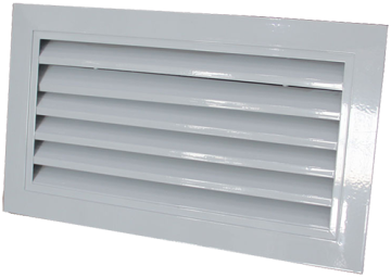 Salidas de aire impermeables de aluminio y salidas de aire de rejilla.