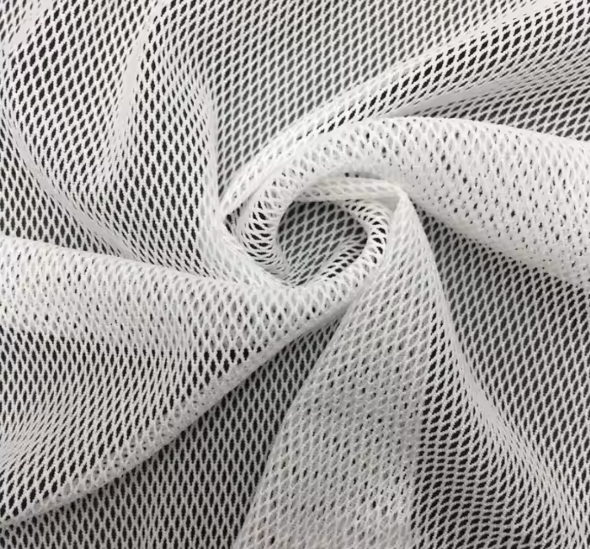 Tela de malla de patrón de diamantes elásticos para chicas