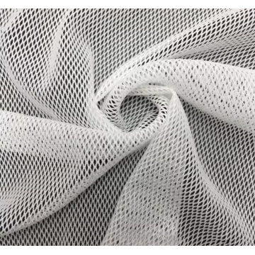 女の子のガルメント用の弾性ダイヤモンドパターンメッシュファブリック