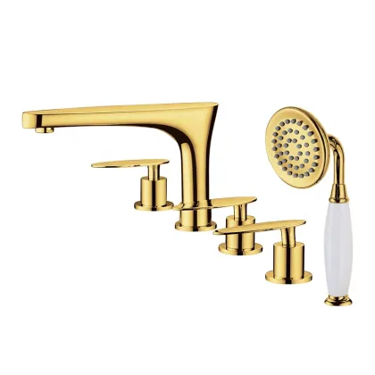 HIMARK High Quality Gruppo Bordo Vasca 5 Fori with Handles