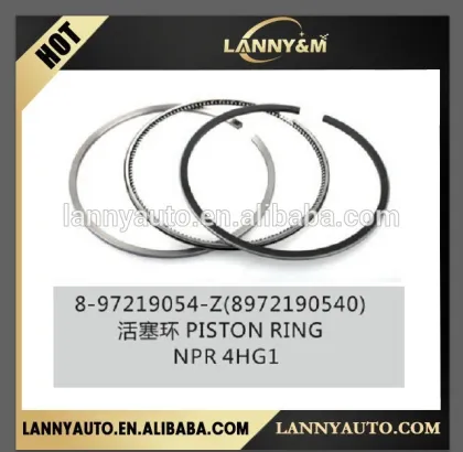 8-97219054-Z 8972190540 4HG1 NPR piston ring for truck NPR piston ring