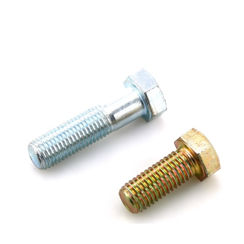 Parafuso de cabeça sextavada de zinco galvanizado branco azul