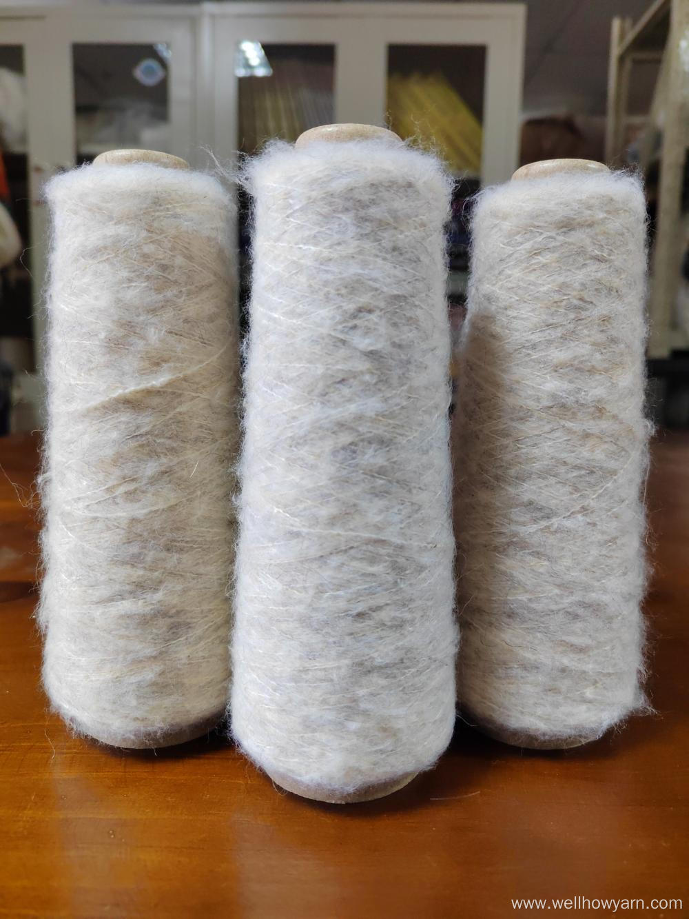 Brush Blended Yarn for Knitting Machine