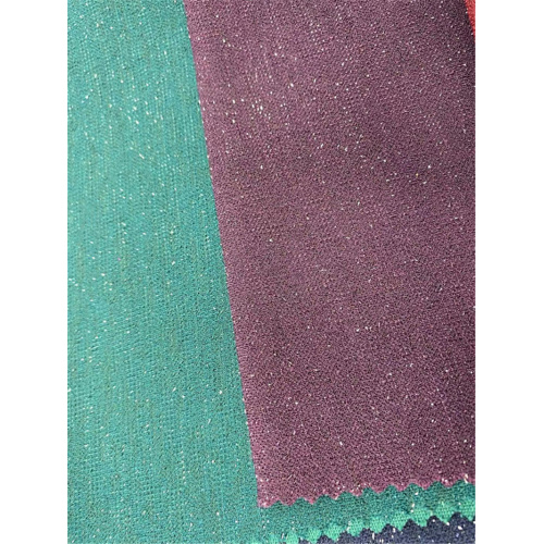 Lurex Polyester Knitted Fabric With Metallic Yarn